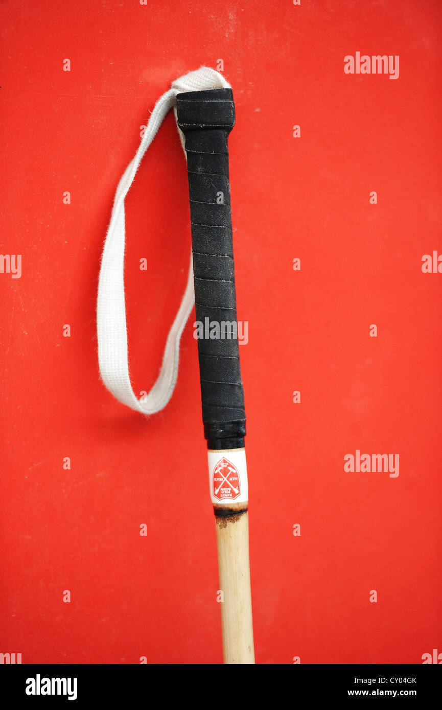 Oberen Teil eines Polo-Sticks Stockfoto