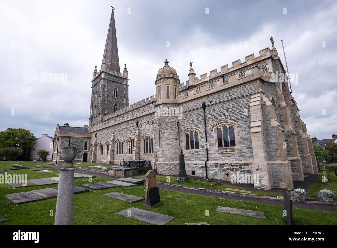 Kathedrale St. Columbus, Derry, Londonderry, Nordirland, Vereinigtes Königreich, Europa Stockfoto