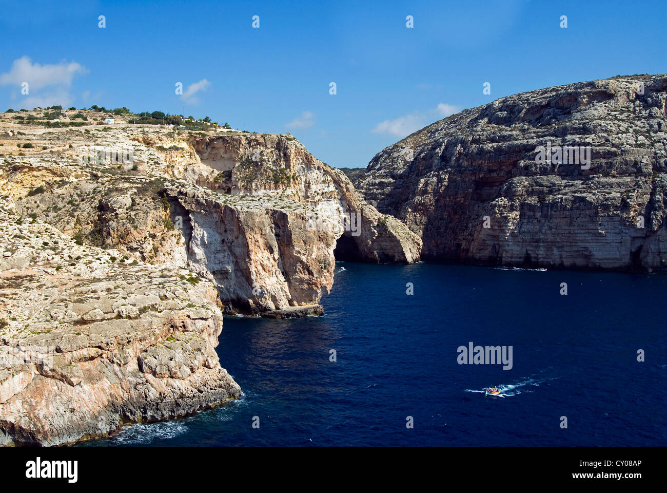 Wied Iz Zurrieq, Insel Aerial View, Malta, Republik Malta, Stockfoto