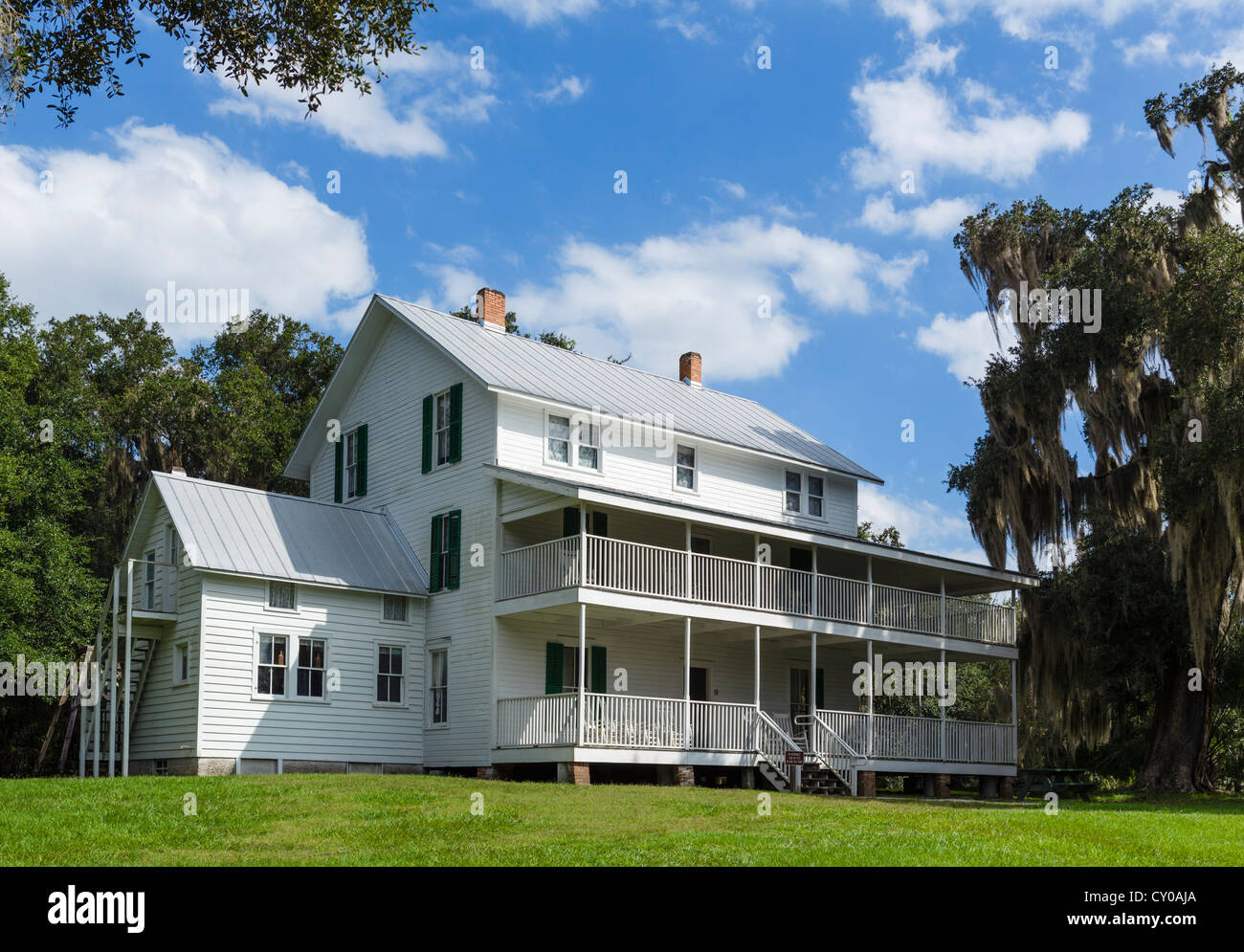 Das historische Thursby House im Blue Spring State Park in der Nähe von Orange City, Zentral-Florida, USA Stockfoto