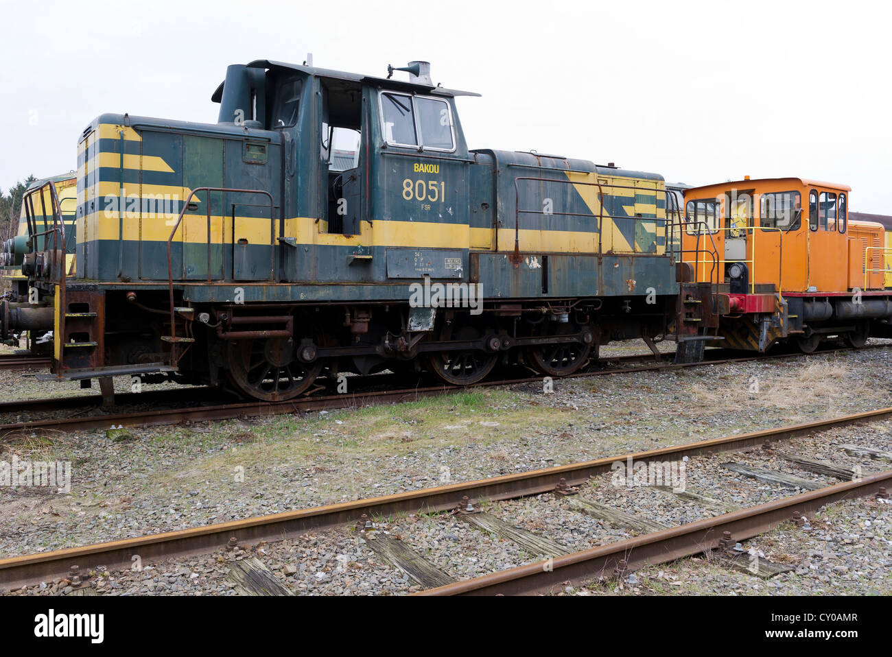 aus Service-Lokomotiven Stockfoto