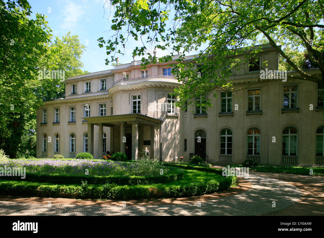 Vorderansicht, Villa, Haus der Wannsee-Konferenz, Berlin-Wannsee, Berlin Stockfoto