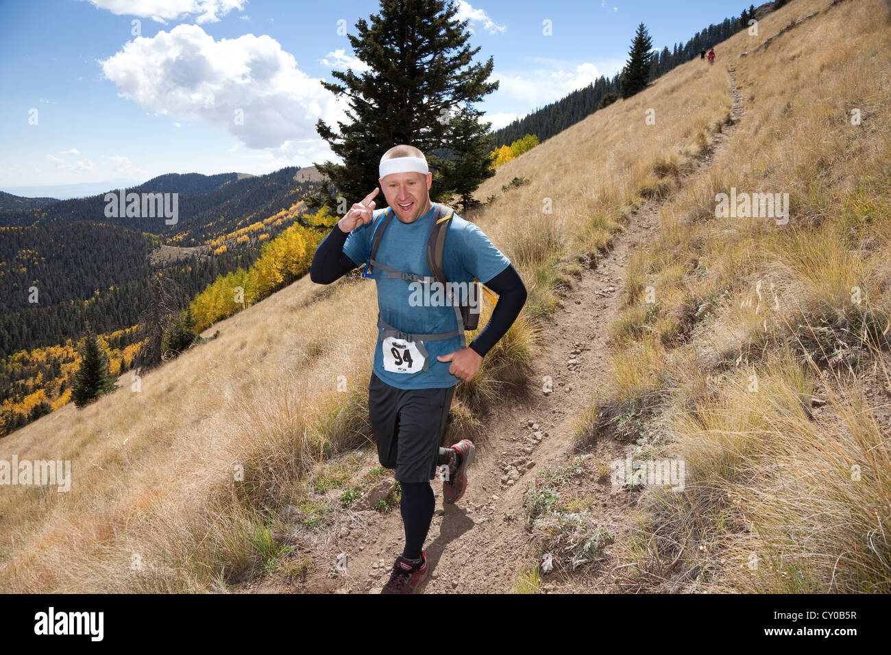 Mt Taylor 50K, ersten konstituierenden Ultramarathon 29. September 2012 - Mt Taylor, San Mateo Mountains in New Mexico Stockfoto