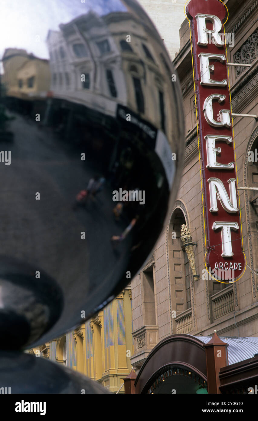 Australien, Adelaide, Fußgängerzone, Rundle Street. Stockfoto