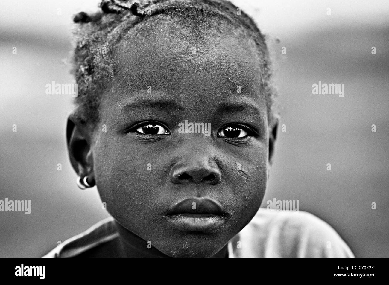 Porträt eines Mädchens Burkinabe. Burkina Faso Stockfoto
