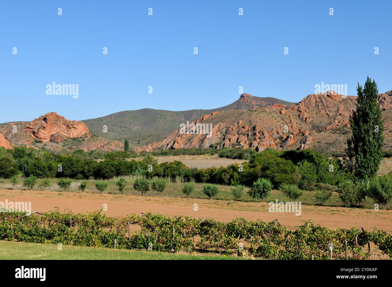 Rouges Südafrika Landschaft Stockfoto