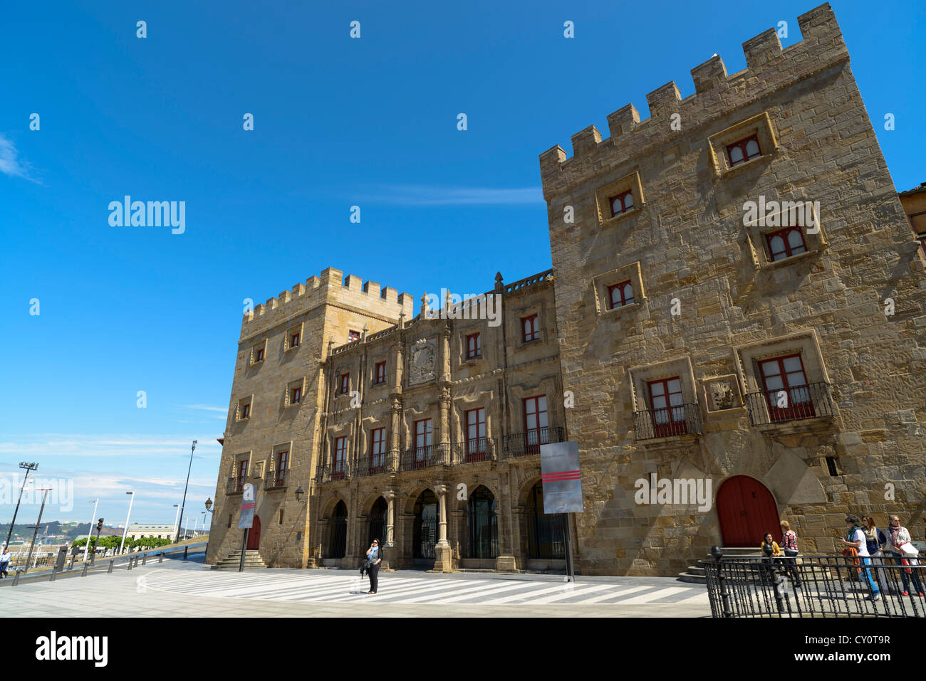 Palacio de Revillagigedo, Plaza del Marques, Gijón, Asturien, Spanien Stockfoto