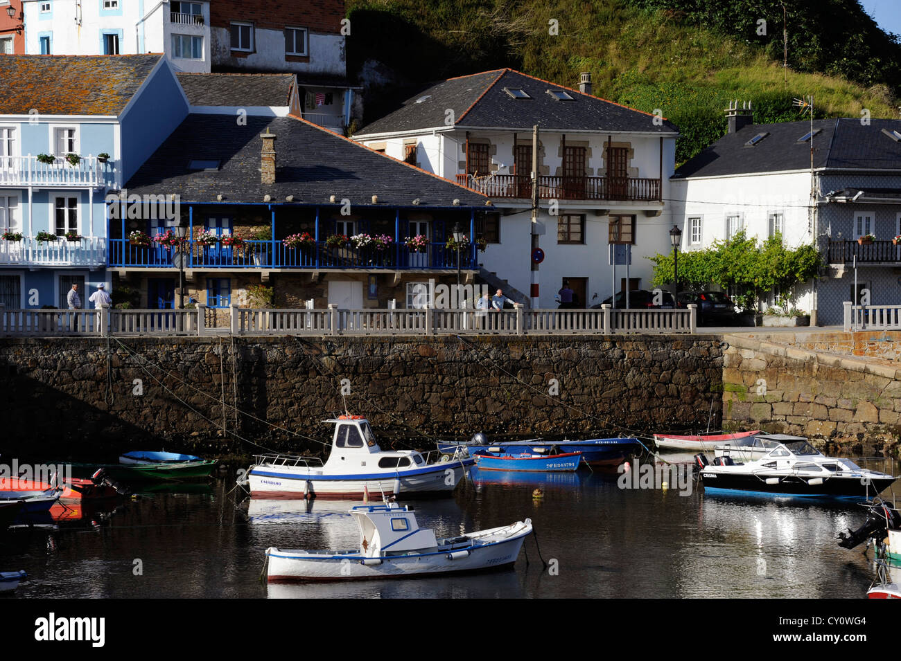 Porto Do Barqueiro, Fischerhafen, Provinz A Coruna, Galicien, Spanien Stockfoto