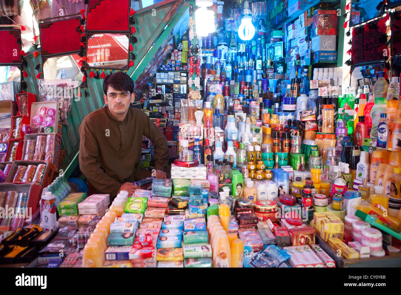 Basar in Innenstadt Kunduz, Afghanistan Stockfoto