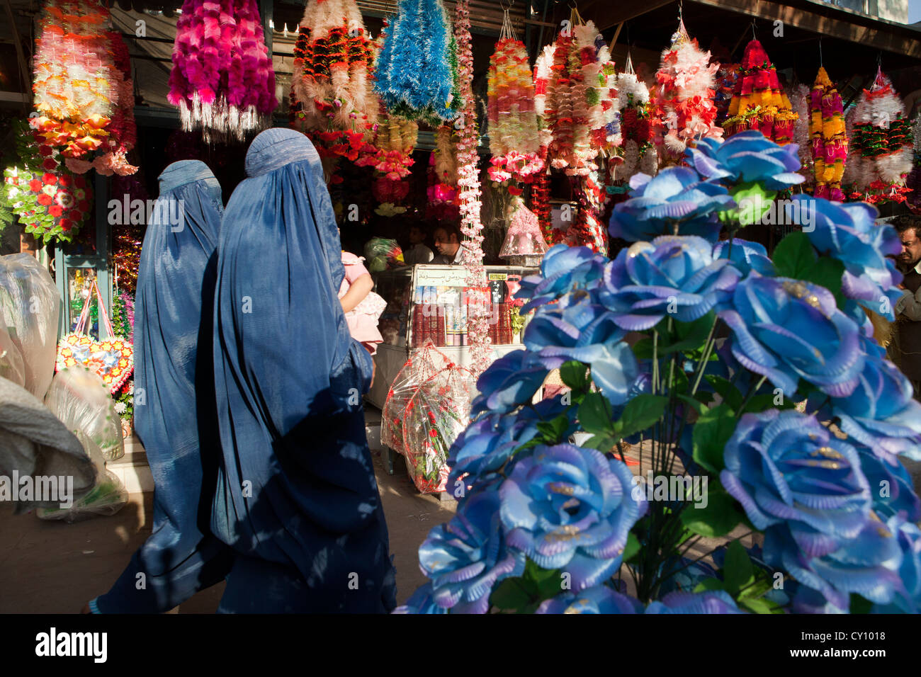 Basar in Innenstadt Kunduz, Afghanistan Stockfoto
