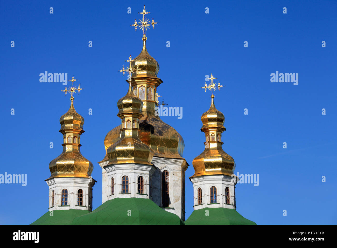 Ukraine, Kiev, Kiew, Kyevo-Pecherska Lavra, Kirche aller Heiligen, Stockfoto