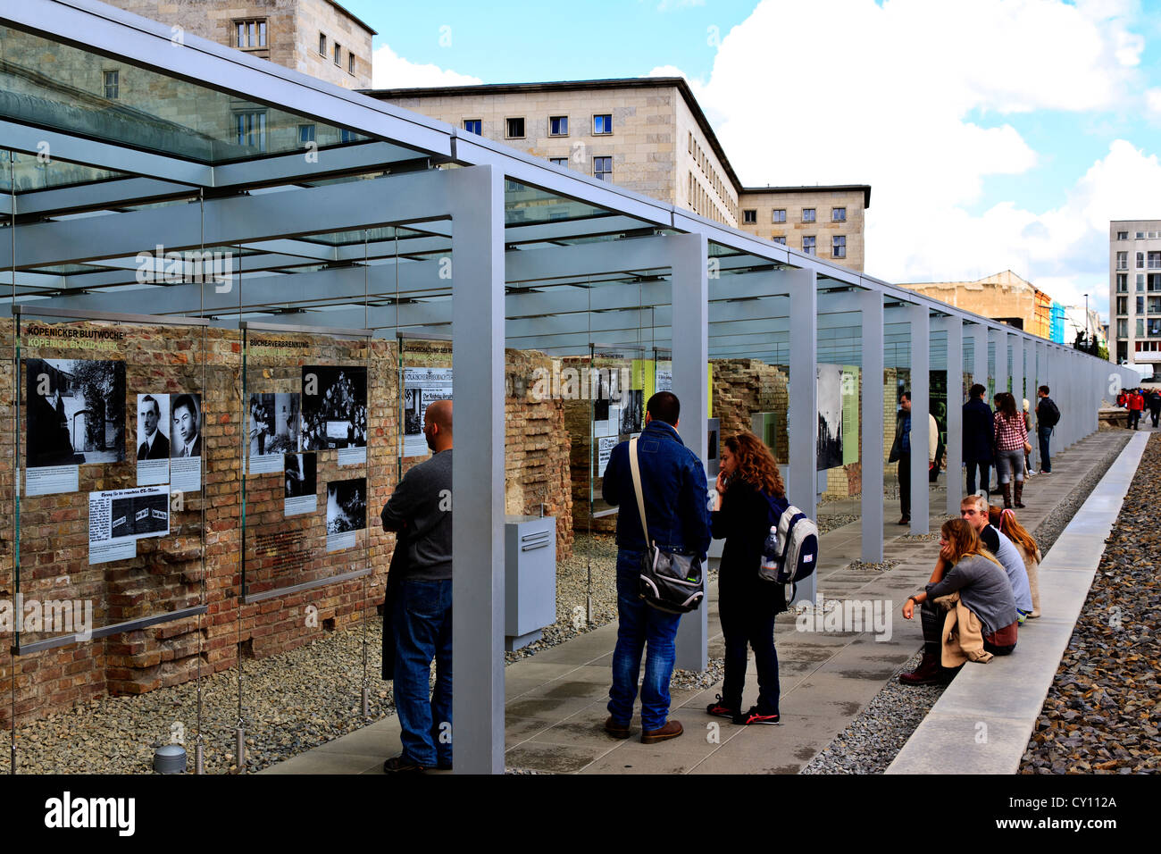 Topographie des Terrors-Dokumentationszentrum und Ausstellung. Berlin-Deutschland Stockfoto