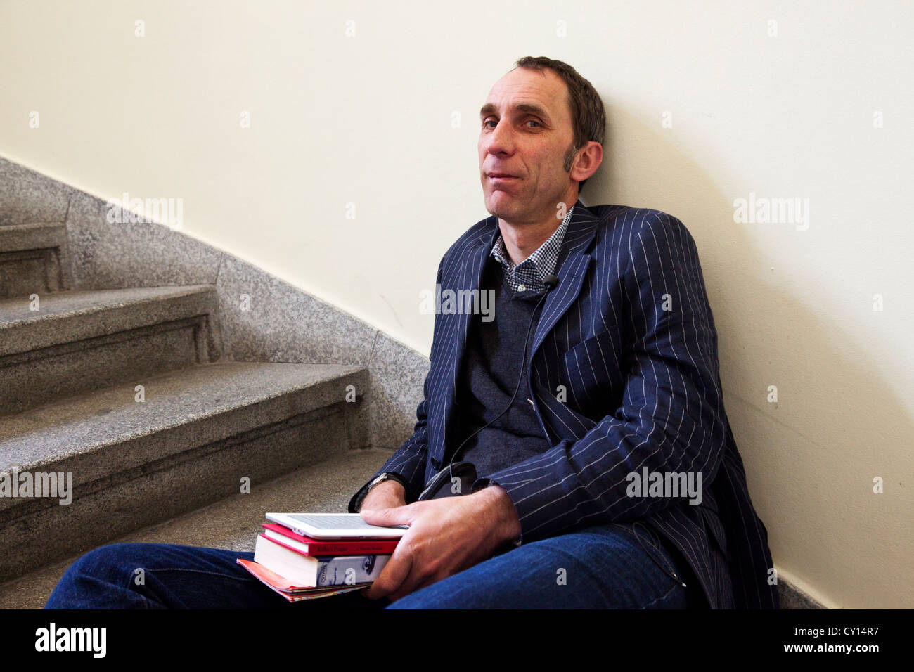 Britischer Schriftsteller Will Self in Prag Stockfoto