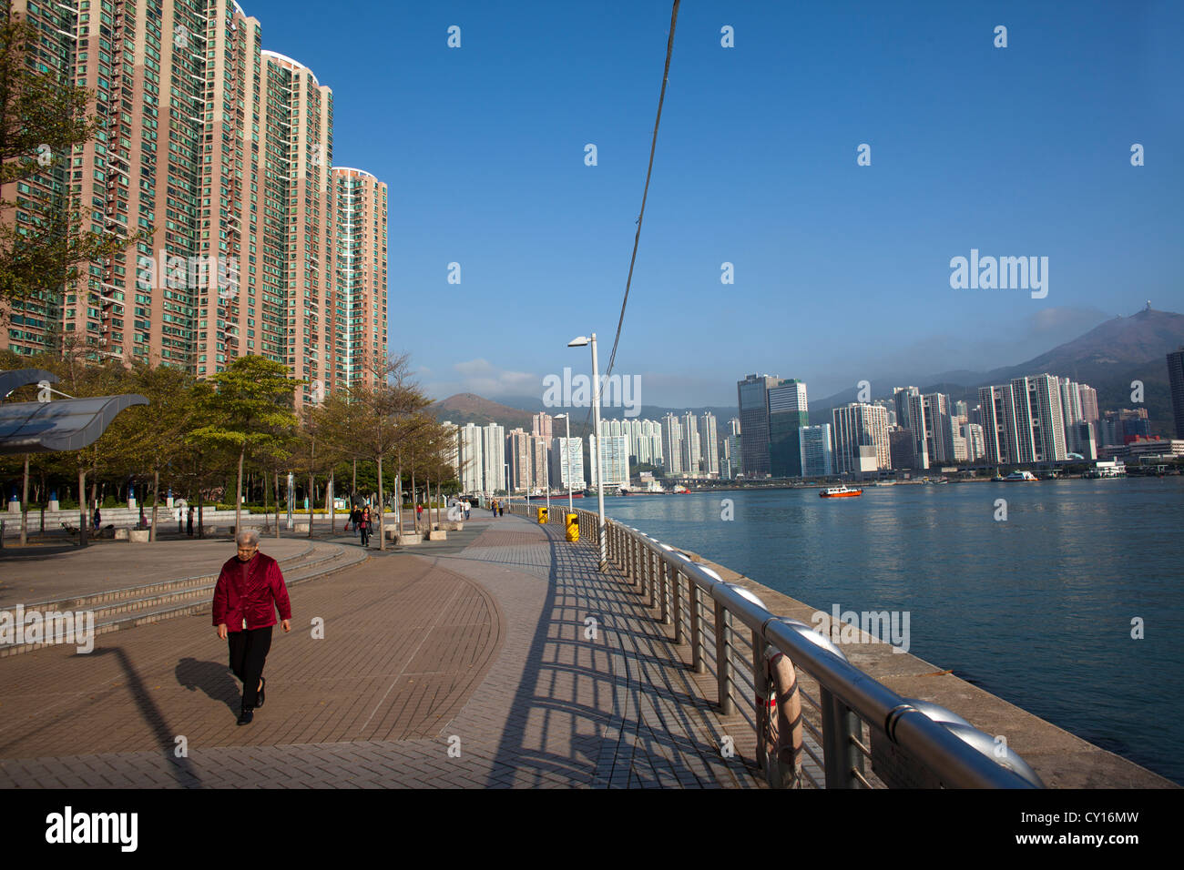 HiRISE Gebäude in Hongkong, China Stockfoto