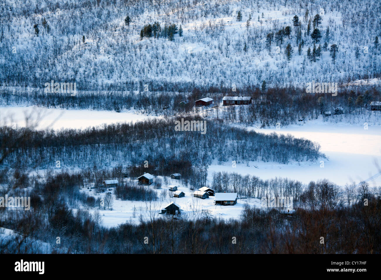 Landschaft von Nord-Finnland Stockfoto
