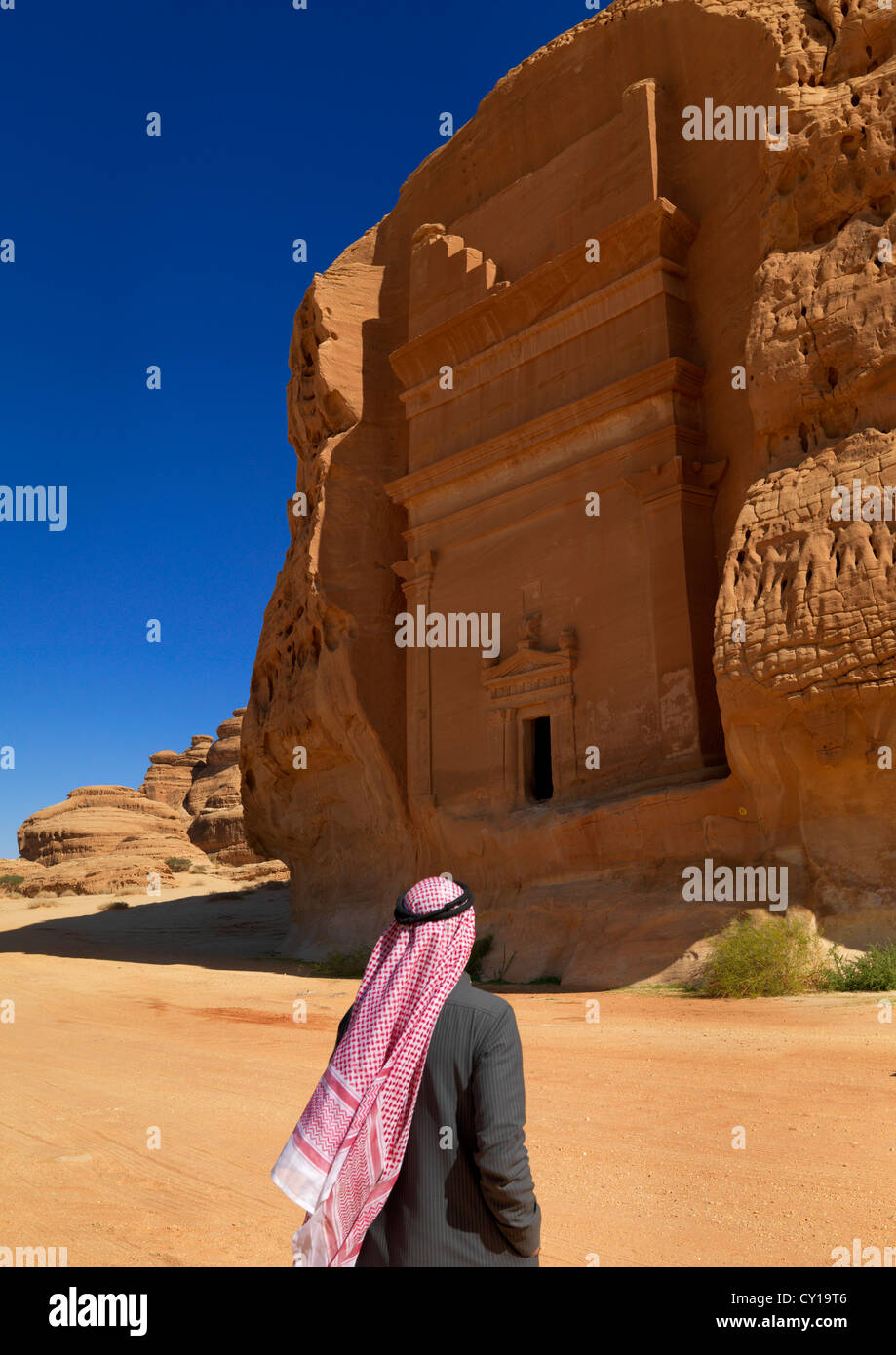 Madain Saleh archäologischen Site, Saudi Arabien Stockfoto
