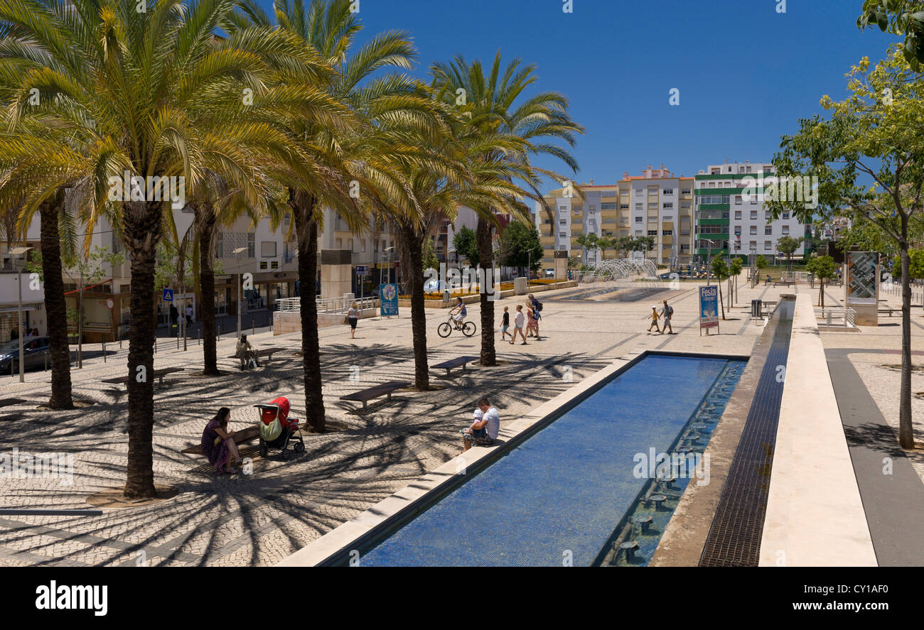 Portugal, Algarve, Platz Praca da Republica, Stockfoto