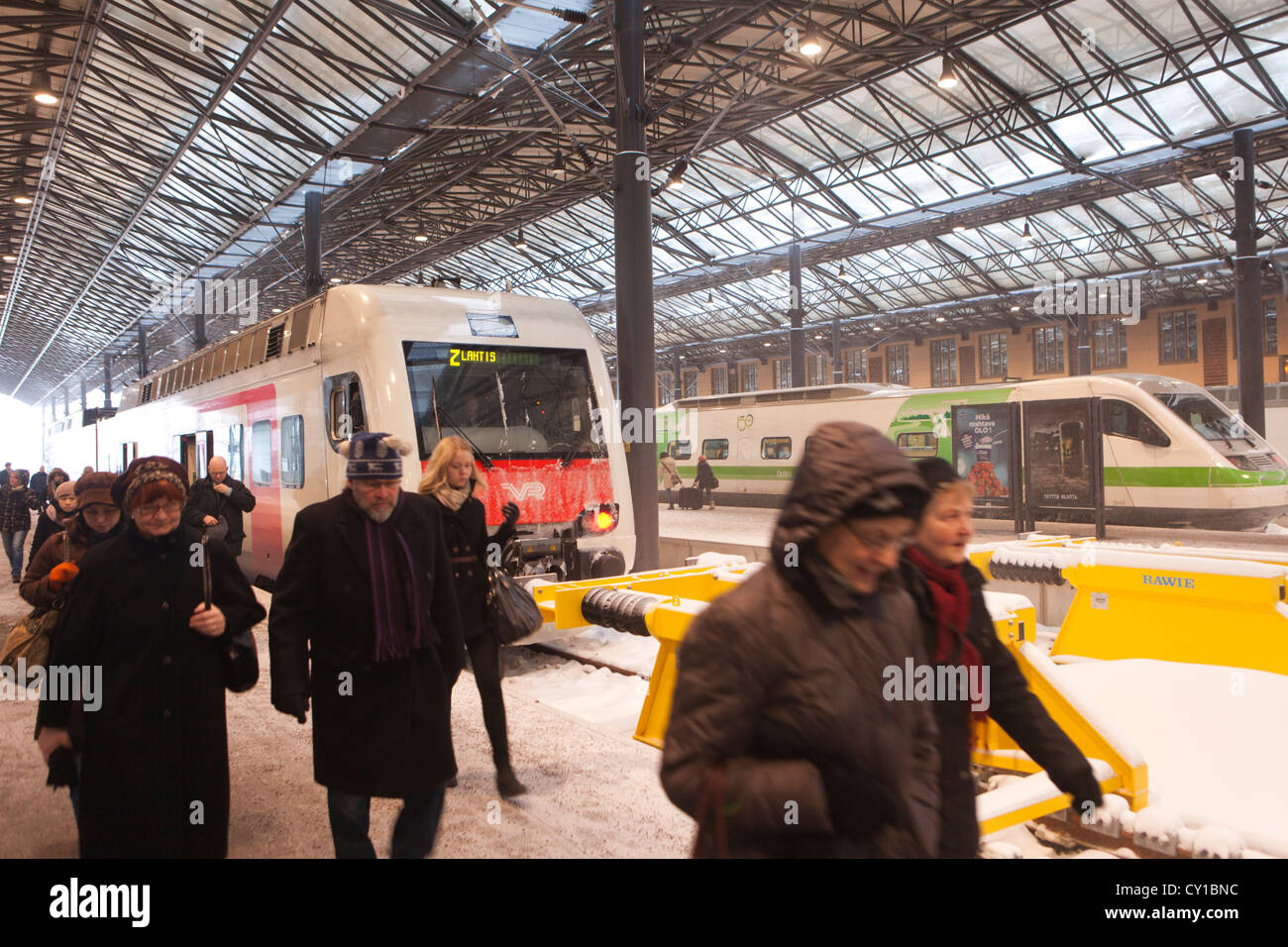 öffentliche Verkehrsmittel in Helsinki Stockfoto