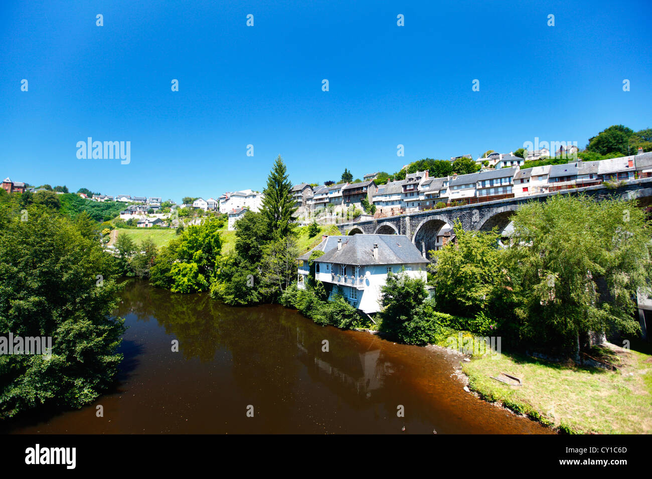 Uzerche Dorf in Frankreich Stockfotografie Alamy