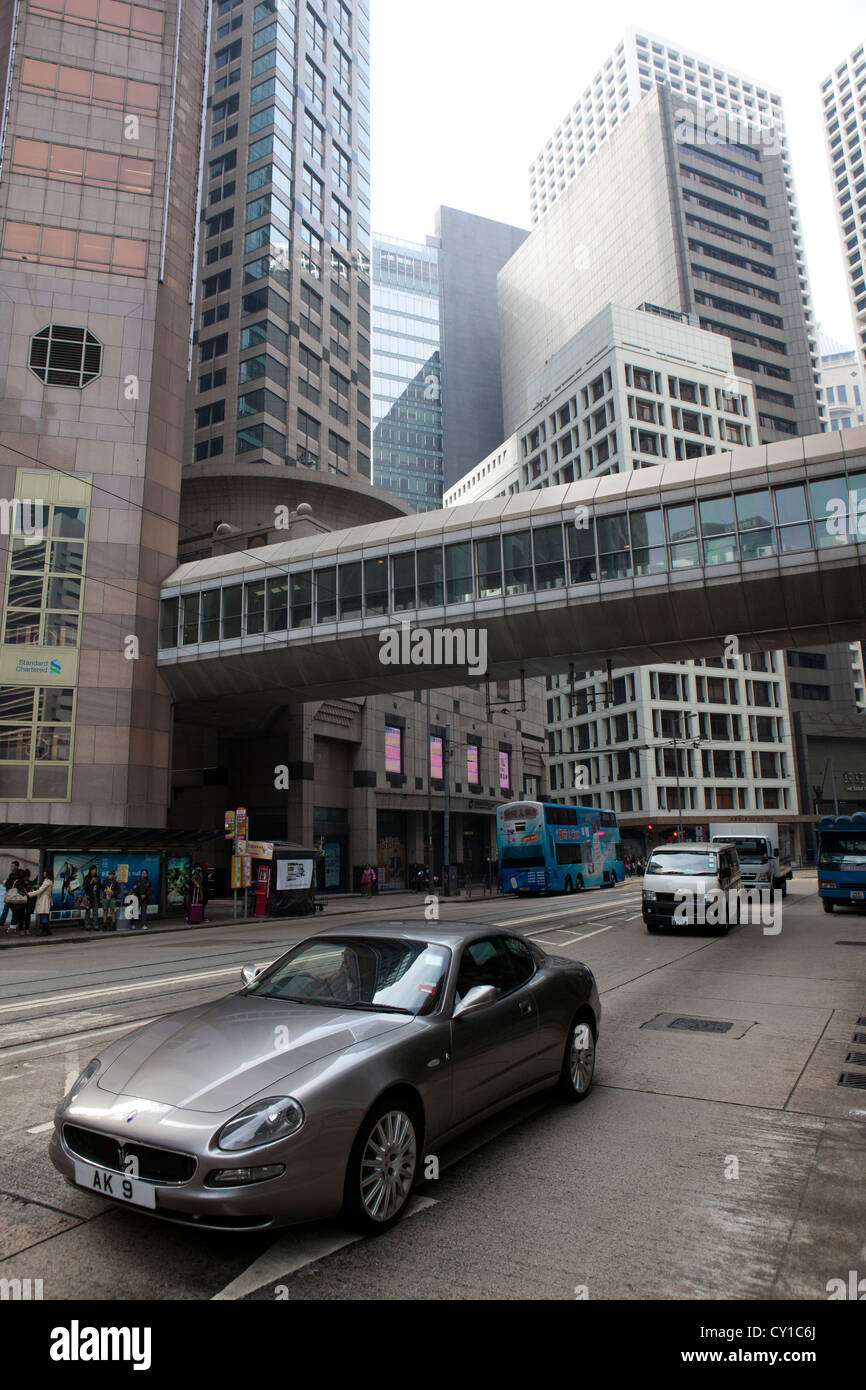 teure Autos in Hongkong Stockfoto