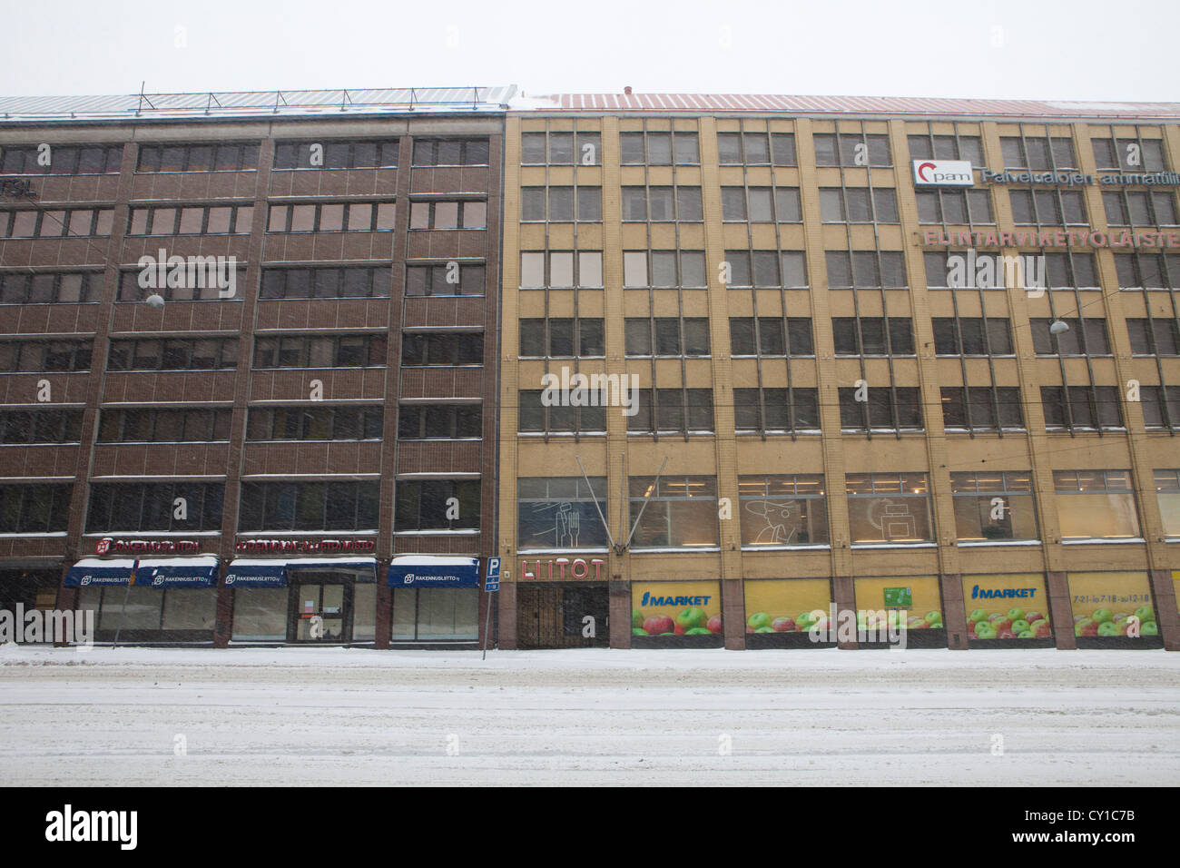 Innenstadt von Helsinki Stockfoto