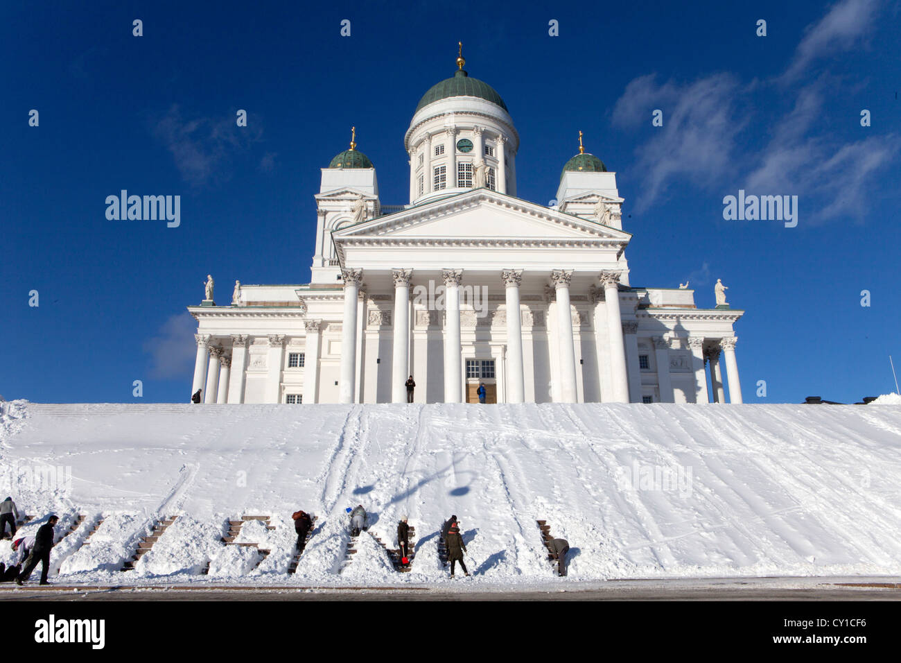 Helsinki-Kirche in Finnland Stockfoto