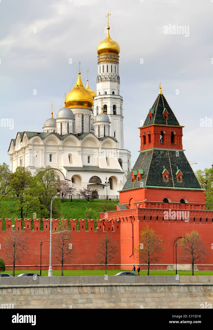 Kathedrale des Erzengels und der geheimen Turm des Moskauer Kreml, Russland Stockfoto