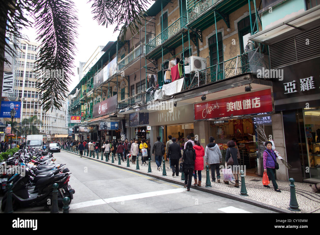 Einkaufen in Macau, China Stockfoto