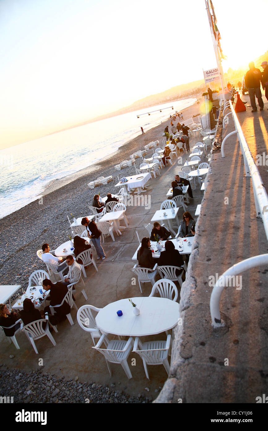 Sunset Cafe Stockfoto