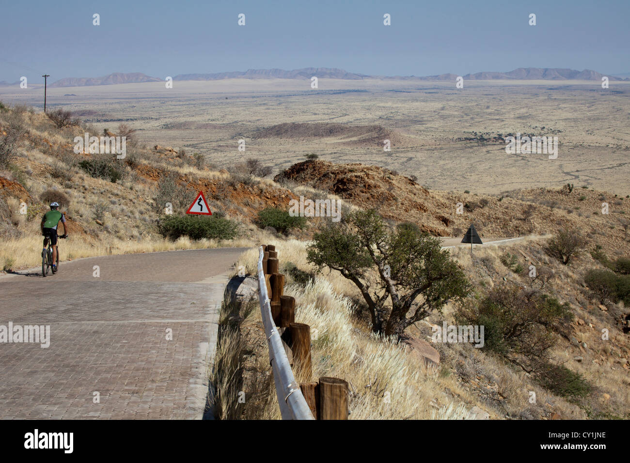 Straße in der Nähe Solitair, Süd-namibia Stockfoto