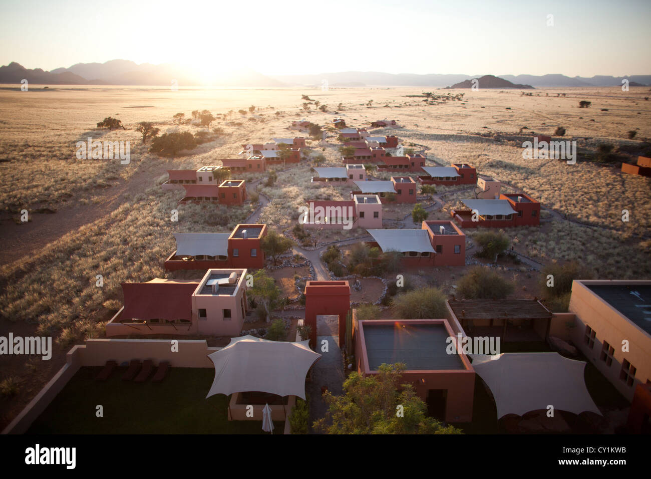 Sossusvlei Lodge, namibia Stockfoto