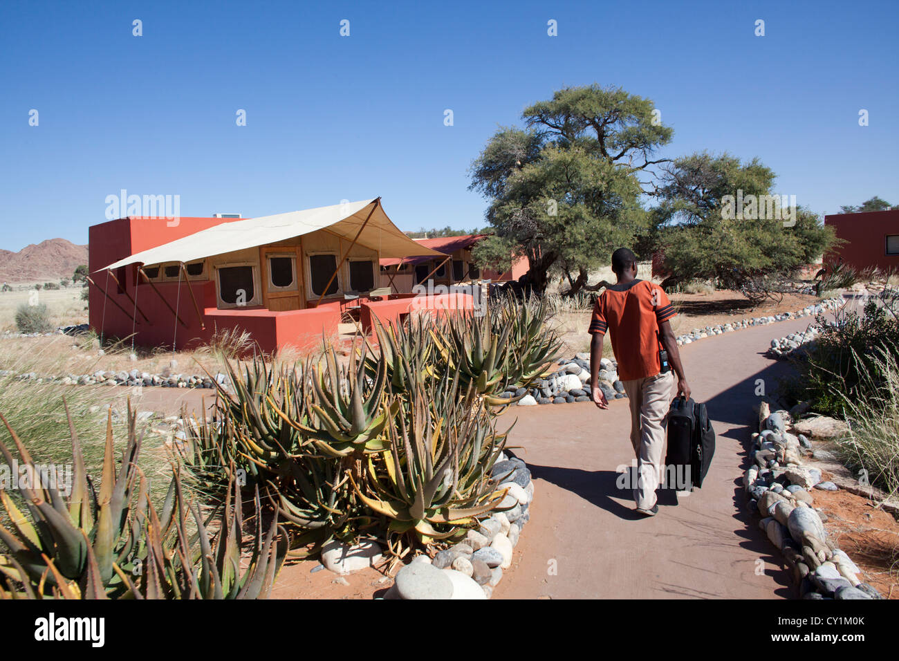 Sossusvlei Lodge, namibia Stockfoto