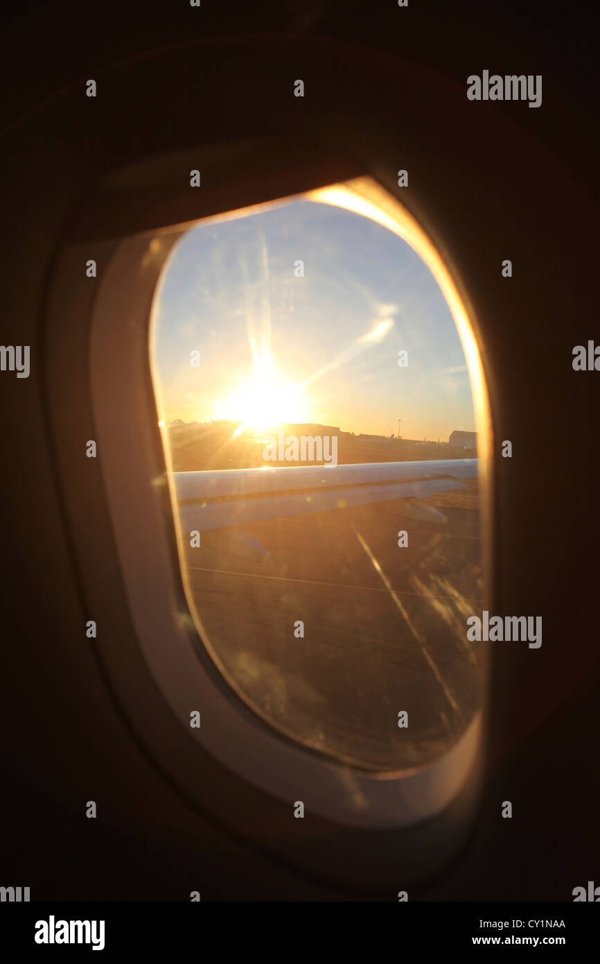 Blick vom Flugzeug auf namibia Stockfoto