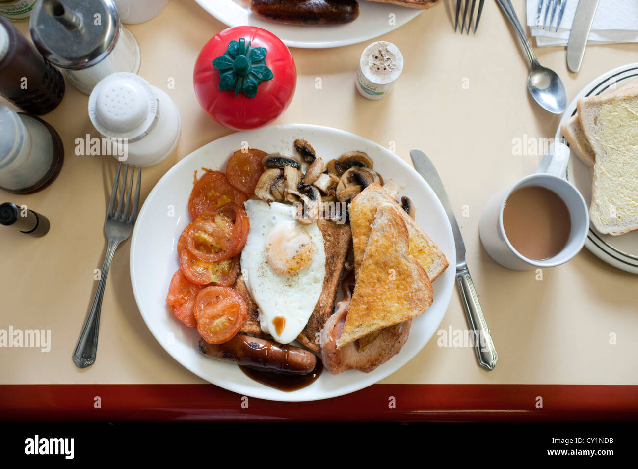 Ein komplettes englisches Frühstück Stockfoto