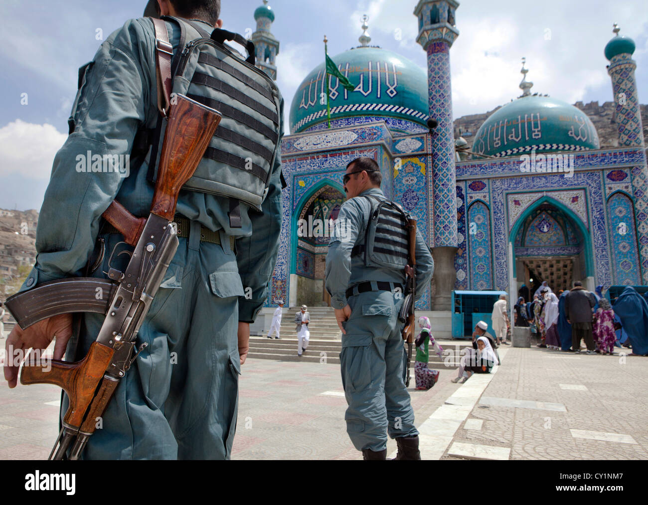 Rawza Sakhi Shah-e-Mardan Moschee in Kabul Stockfoto