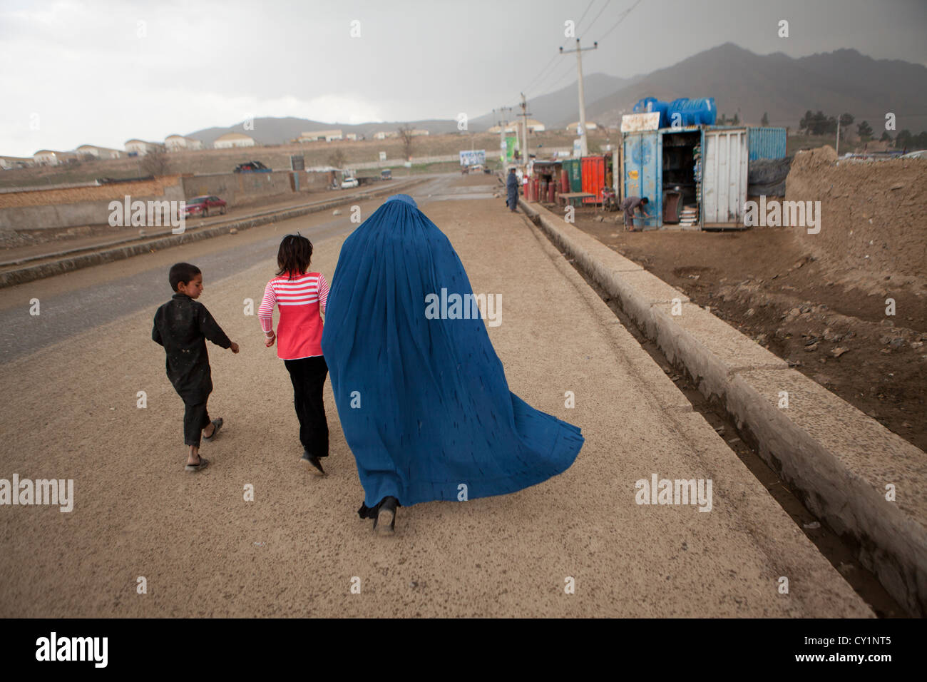 Frauen in Burka, Kabul, afghanistan Stockfoto