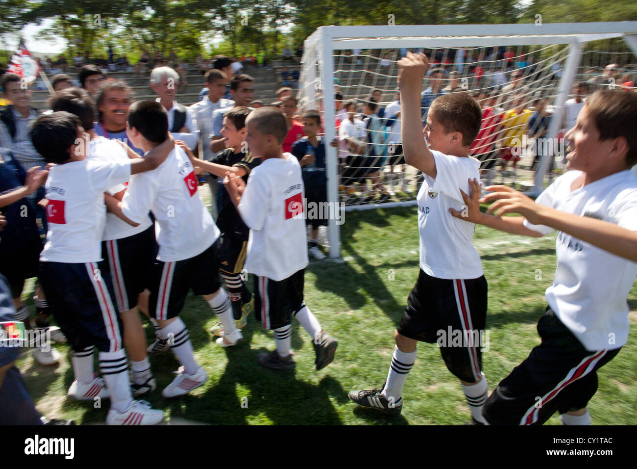 Fußball Spieler Wettbewerb Sport Weltmeisterschafften chi Stockfoto