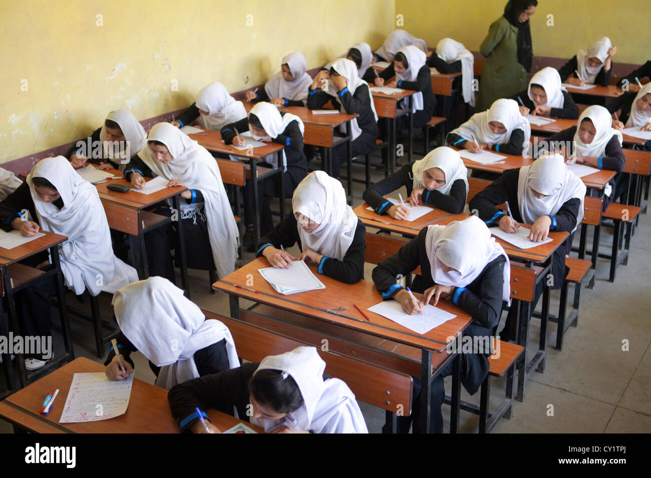 Mädchenschule in Kabul, Afghanistan Stockfoto