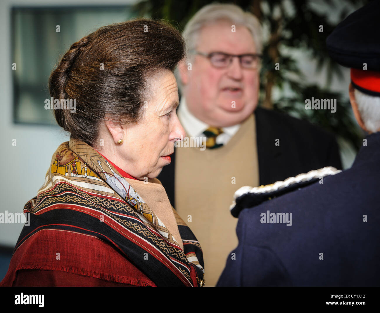 Ihre Königliche Hoheit, The Princess Royal besucht die neue State Hospital Carstairs Lanarkshire Stockfoto