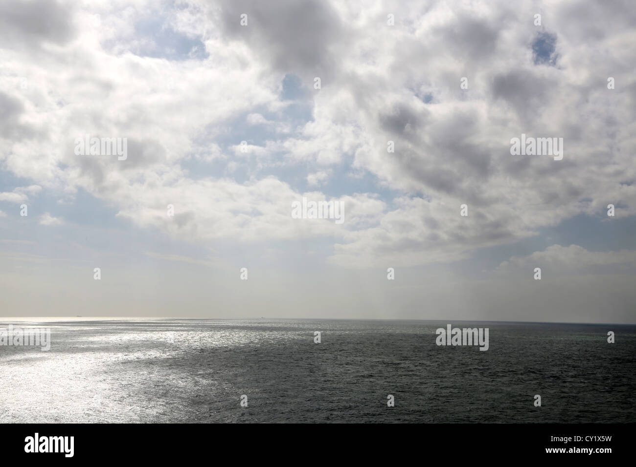 Cap Gris Nez Côte Opale Pas De Calais Frankreich Wolken über La Manche den Ärmelkanal Stockfoto