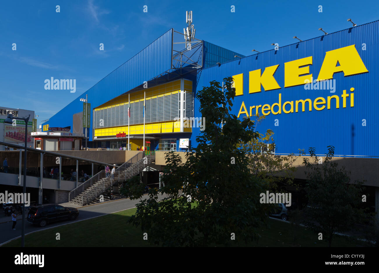 Heimtextilien bei IKEA Filiale Rom Stockfoto