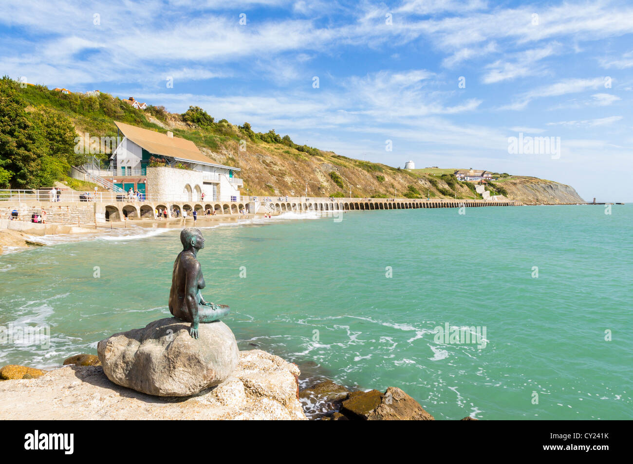 Sonnenstrand Sands in Folkstone Kent England UK Stockfoto