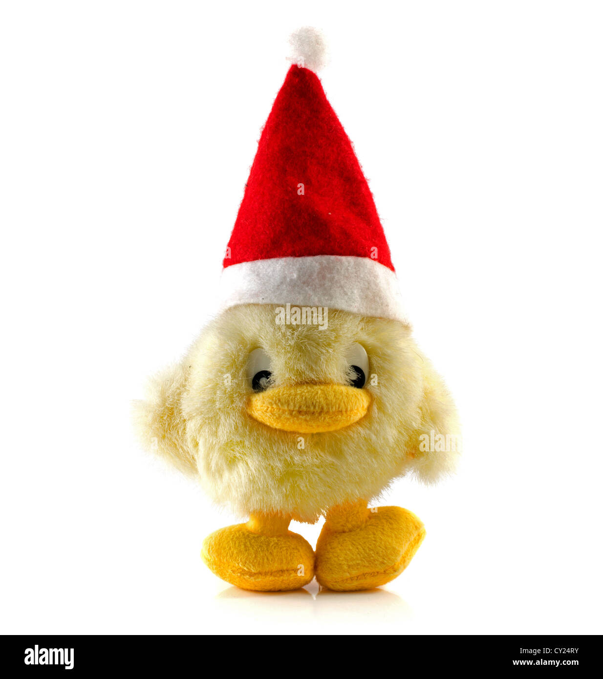 Weihnachten-Puppe mit roten Xmas-Hut Stockfoto