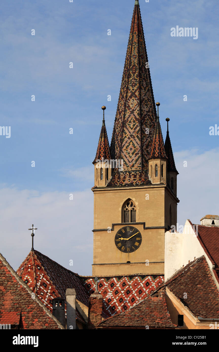 Rumänien, Sibiu, evangelische Kirche Stockfoto