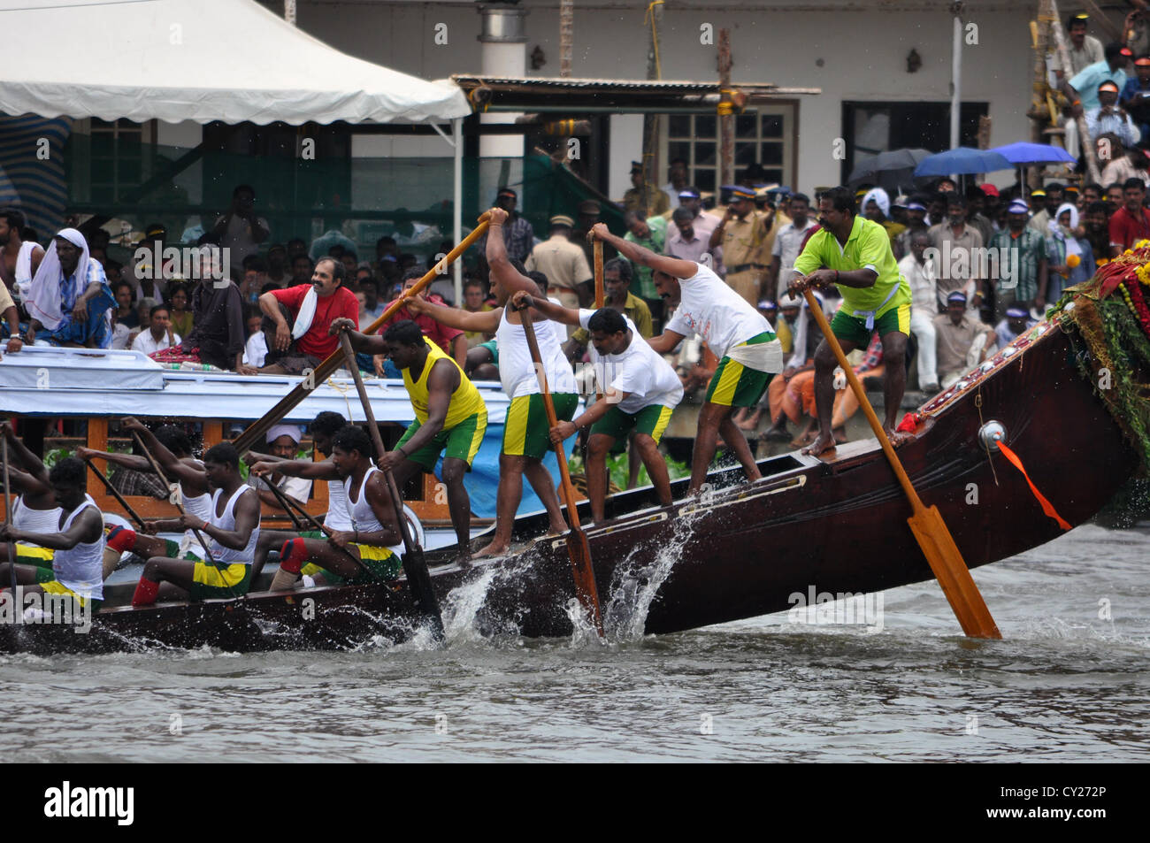 Nehru Trophäe-Regatta findet jedes Jahr in Kerala. Stockfoto