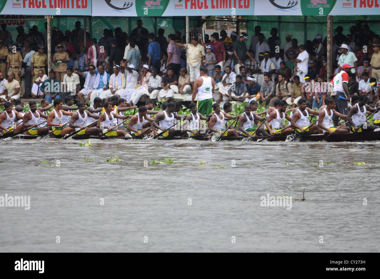 Nehru Trophäe-Regatta findet jedes Jahr in Kerala. Stockfoto