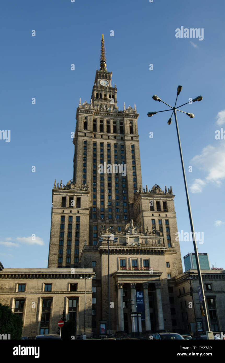 Palast der Kultur und Wissenschaft, Warschau, Polen Stockfoto