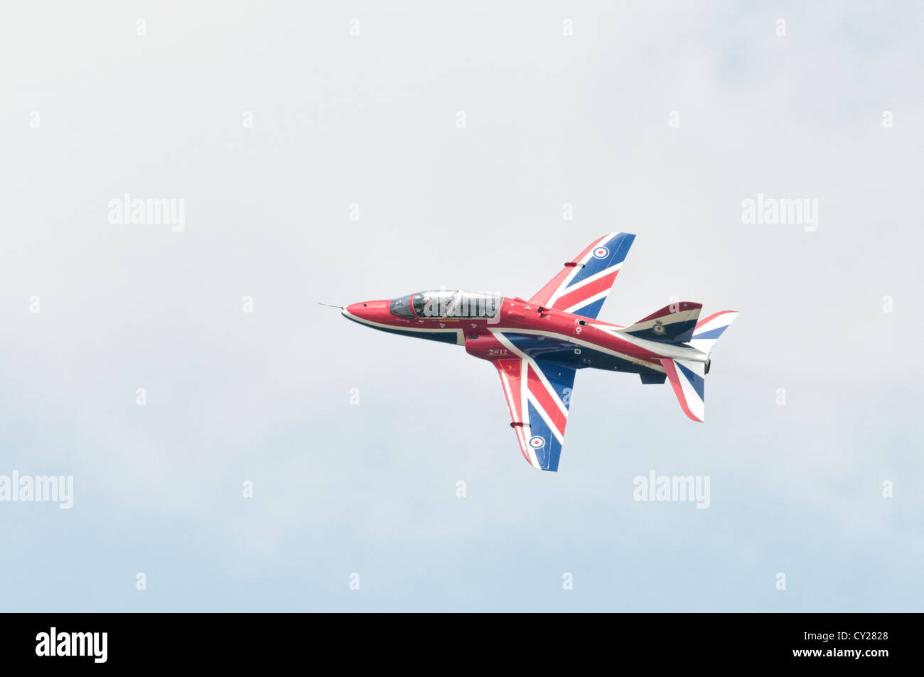 BAe Hawk T1 Jet Trainer XX278 Anzeige bei der 2012 RIAT RAF Fairford, England. Pilotiert von Flight Lieutenant Phil Bird Stockfoto