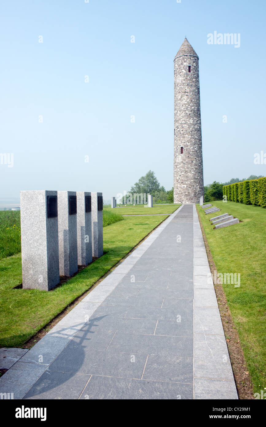 Irische Friedenspark Messines, Flandern, Belgien Stockfoto