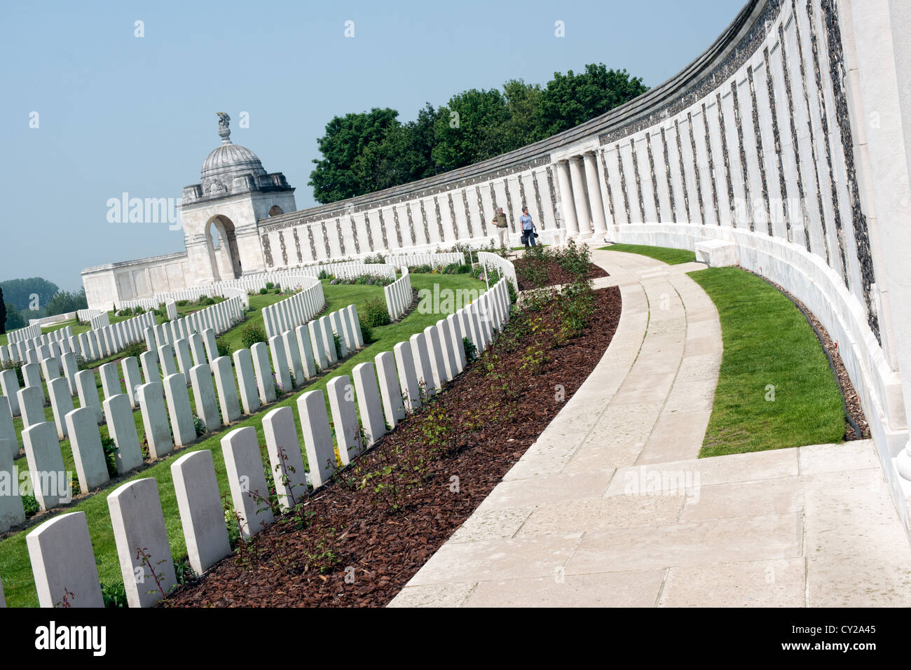Passchendael ww1 Denkmal Tyne Cot Ieper Ieper Stockfoto